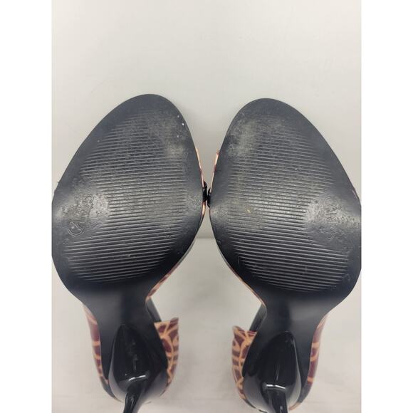 Carlos Santana Roulette Pink Roses High Heels Open Toe Womens Stilettos Size 7M - Picture 7 of 8